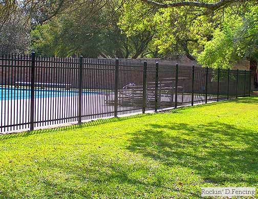 Commercial grade wrought iron safety barrier fence