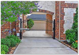 Decrotive wrought iron gateway in Whispering Lakes